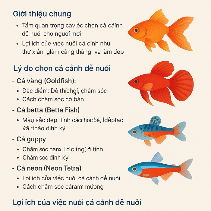 Cá Cảnh Dễ Nuôi Cho Người Mới Chơi Lựa Chọn Hoàn Hảo
