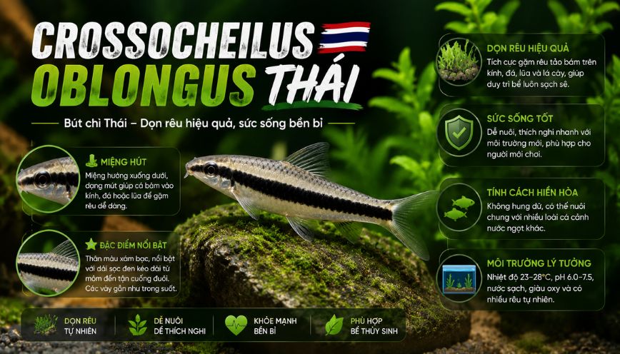 Crossocheilus oblongus Thái