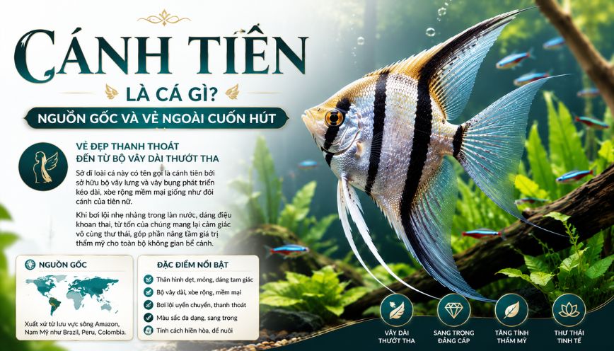 Cánh tiên là cá gì? Nguồn gốc và vẻ ngoài cuốn hút
