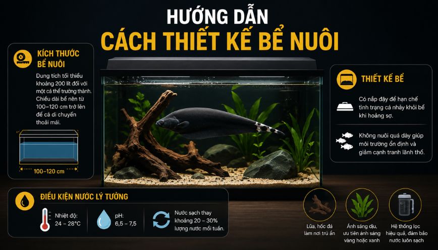 Hướng dẫn cách thiết kế bể nuôi