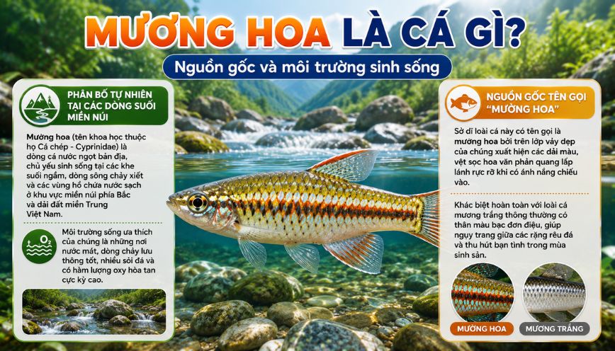 Mương hoa là cá gì? Nguồn gốc và môi trường sinh sống