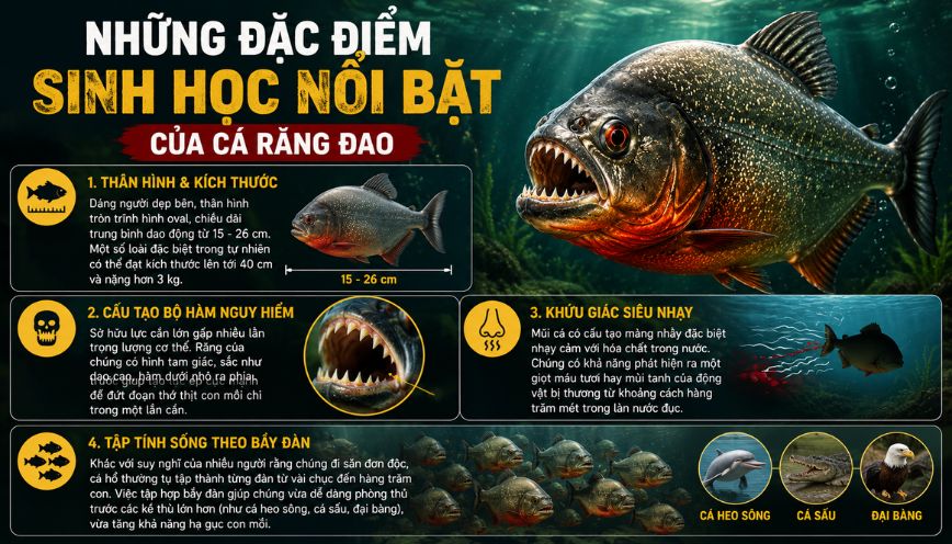 Những đặc điểm sinh học nổi bật của cá răng đao
