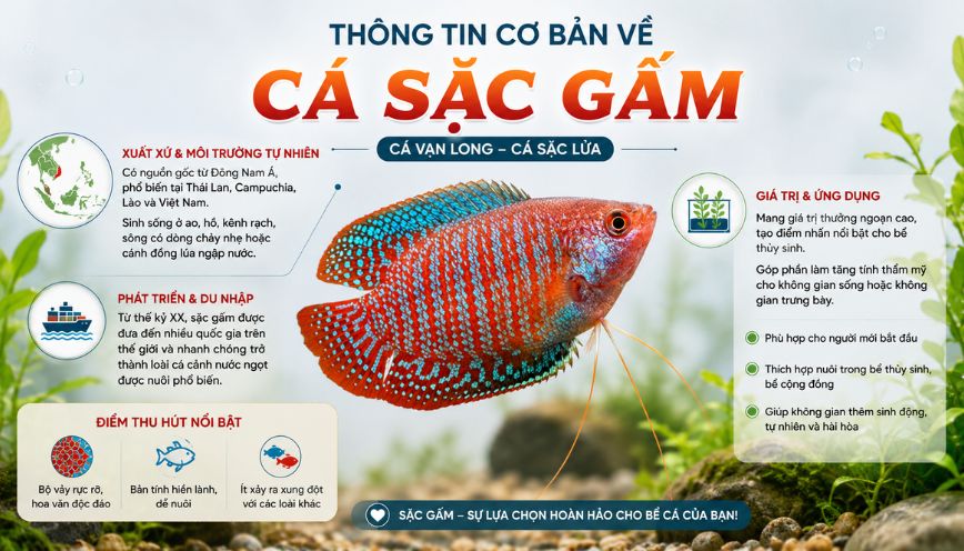 Thông tin cơ bản về giống sặc gấm