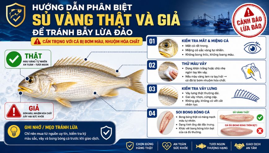 Hướng dẫn phân biệt sủ vàng thật và giả để tránh bẫy lừa đảo